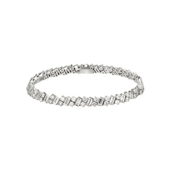 Reflection Bracelet White Gold Vermeil Diamond Mix