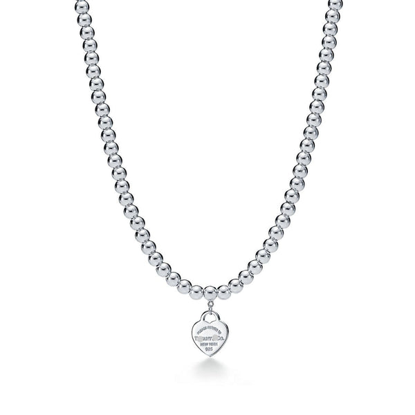 Return to Heart Tag Bead Necklace