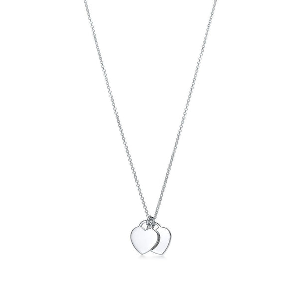 Return to Double Heart Tag Pendant