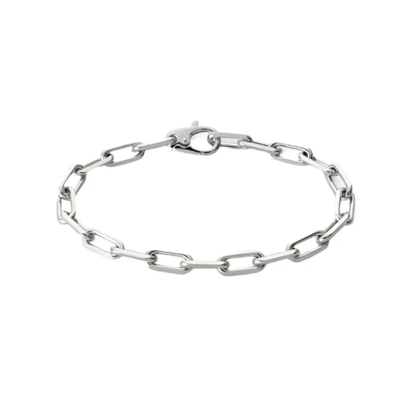 Santos Chain Bracelet White Gold Vermeil Refined