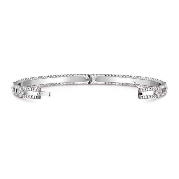 Sweet Clover White Gold Bracelet