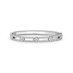 Sweet Clover White Gold Bracelet