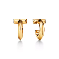 T1 Extra Small Yellow Gold Earrings