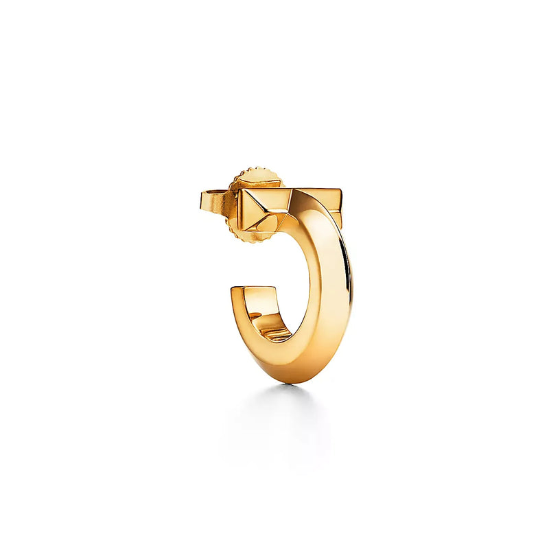 T1 Extra Small Yellow Gold Earrings