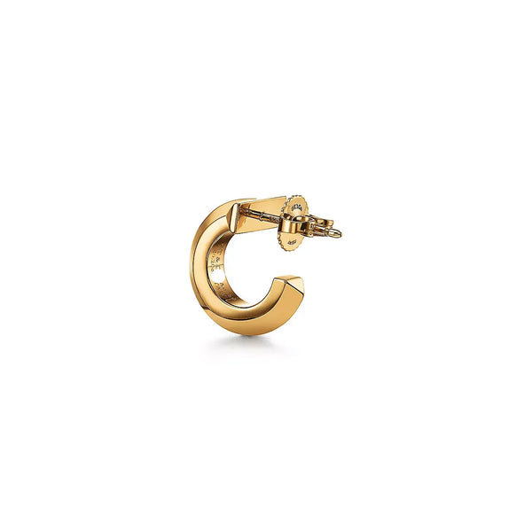 T1 Extra Small Yellow Gold With Diamonds Earrings
