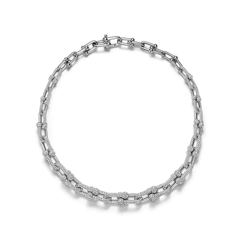 HardWear Graduated Link Necklace Full Diamonds