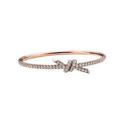 Knot Bracelets Rose Gold Full Diamonds