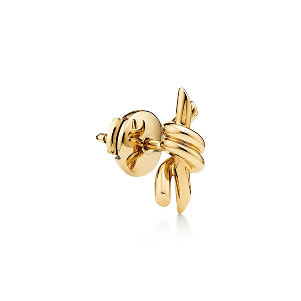 Knot Small Earrings in Yellow Gold