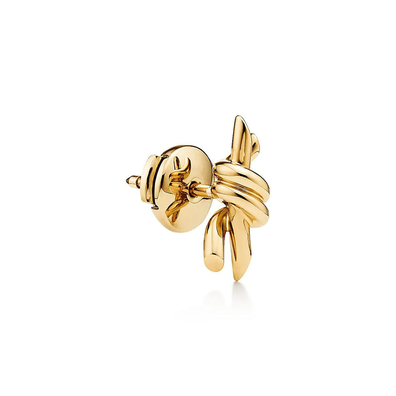 Knot Small Earrings in Yellow Gold