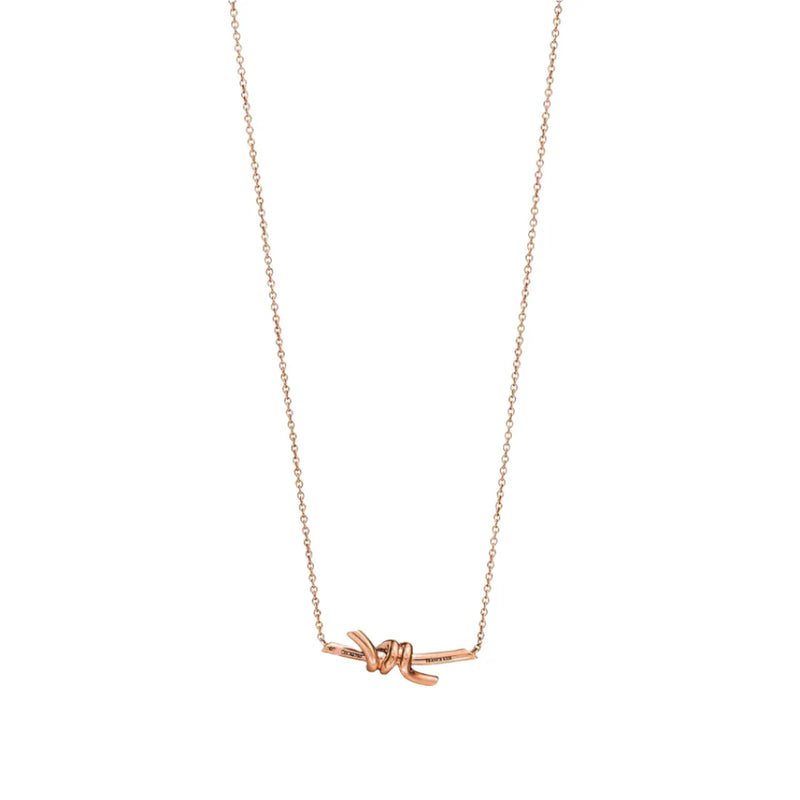 Knot Small Pendant in Rose Gold