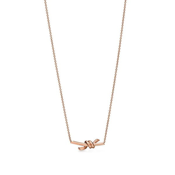 Knot Small Pendant in Rose Gold