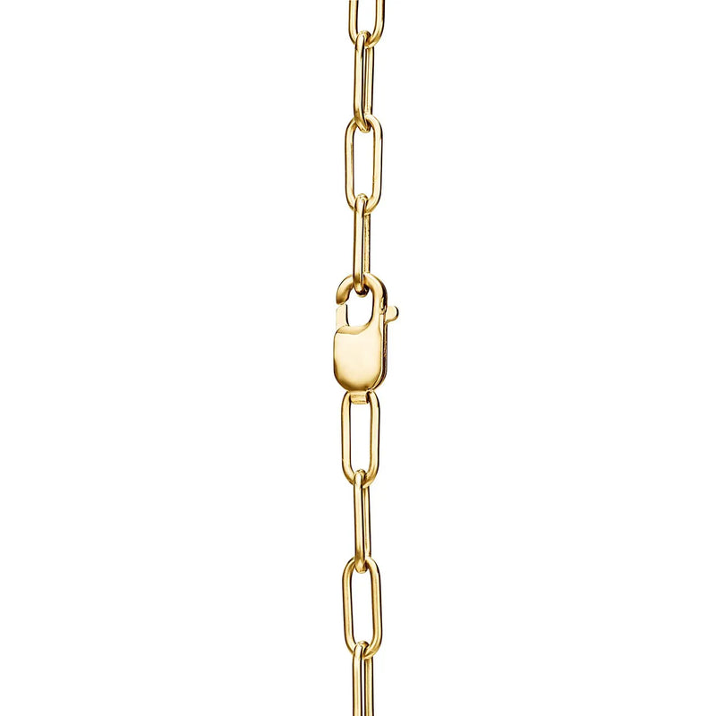 Lock Pendant Necklace in Yellow Gold