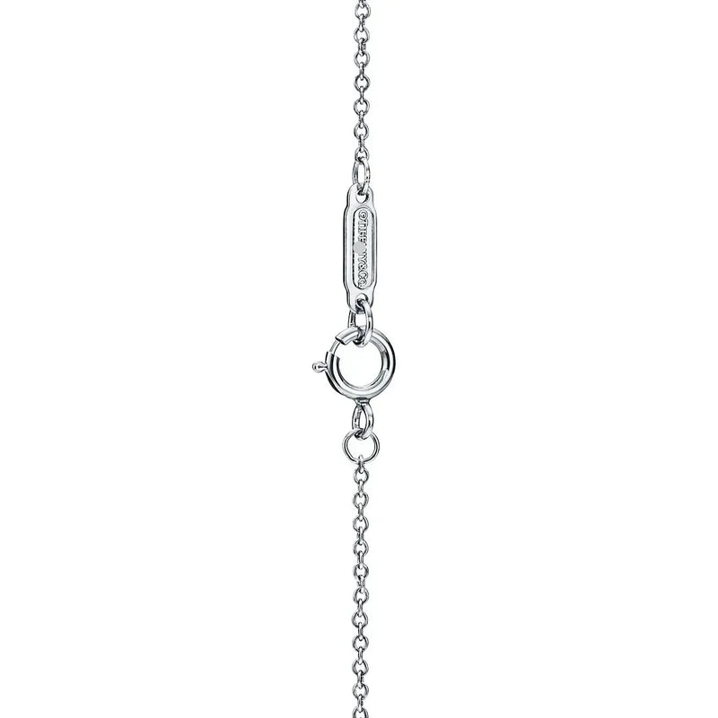 Solitaire Diamond Pendant Necklace White Gold
