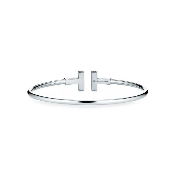 Diamond T Wire Bracelet Sleek Women