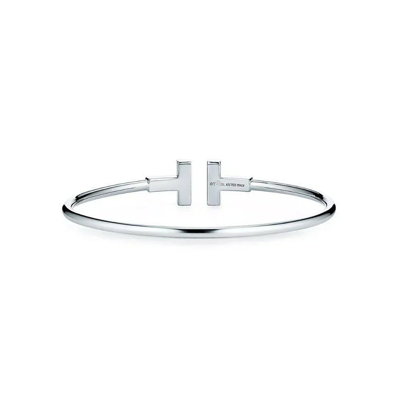 Diamond T Wire Bracelet Sleek Women