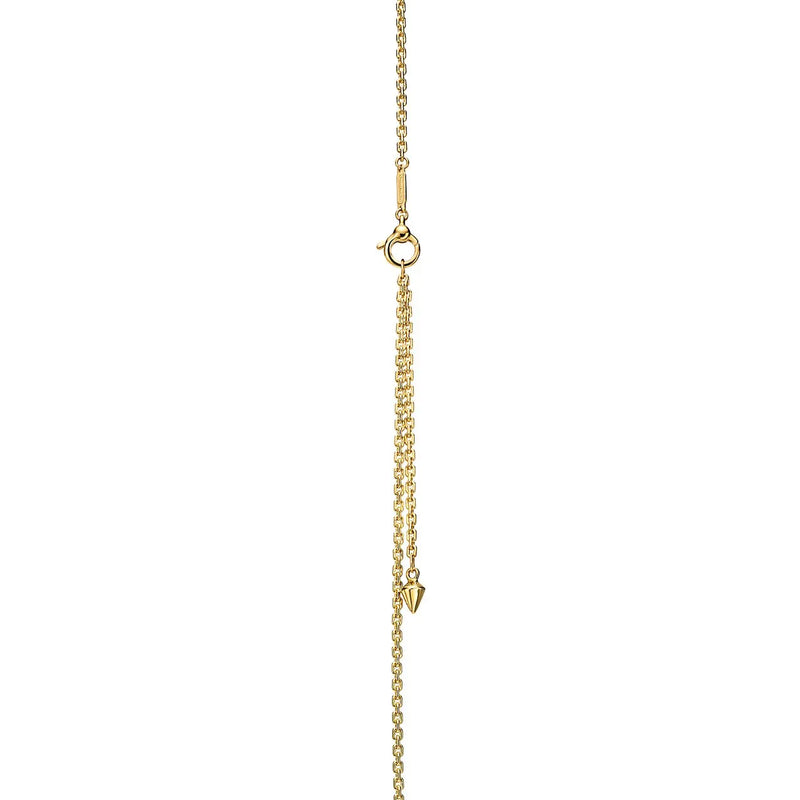 Pearl Pendant Necklace in Yellow Gold with Diamonds