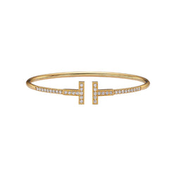 Bracelets T Pavé Diamond In Yellow Gold