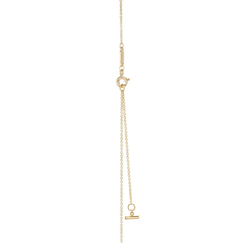 T Smile Pendant in Yellow Gold Full Diamonds