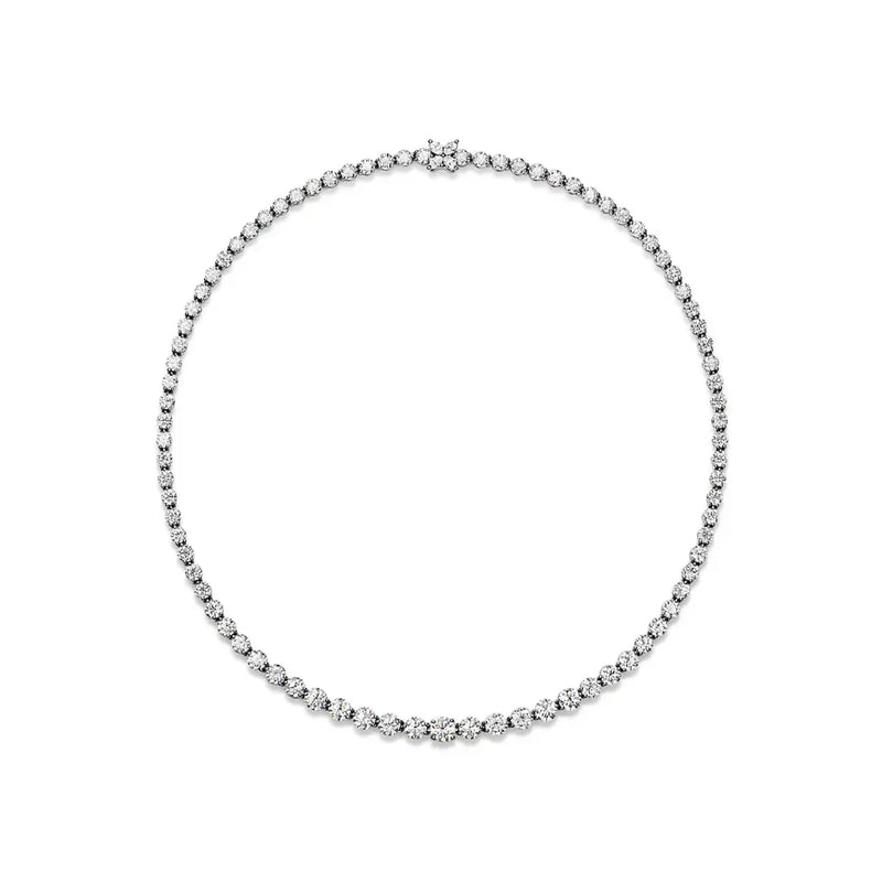 Victoria Diamond Necklace in White Gold