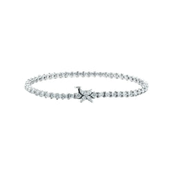 Victoria Tennis Bracelet White Gold Full Diamonds
