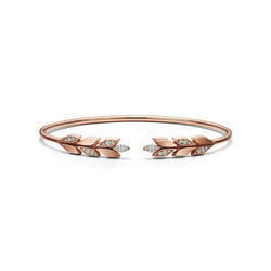 Victoria Vine Wire Bracelet in Rose Gold