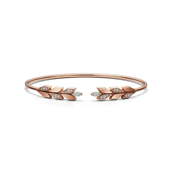 Victoria Vine Wire Bracelet in Rose Gold