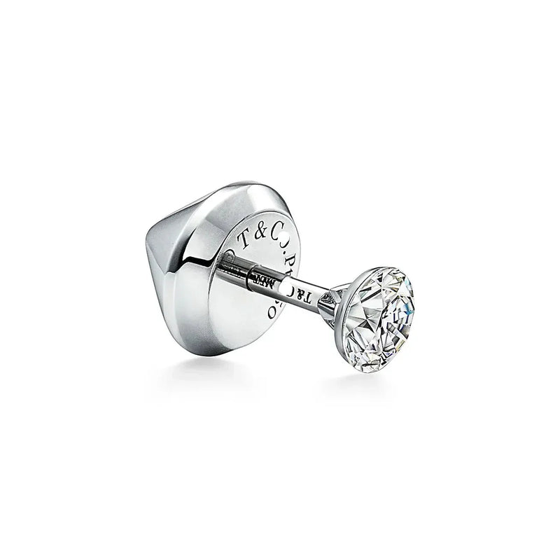 Titan Setting Platinum With Diamonds Earrings