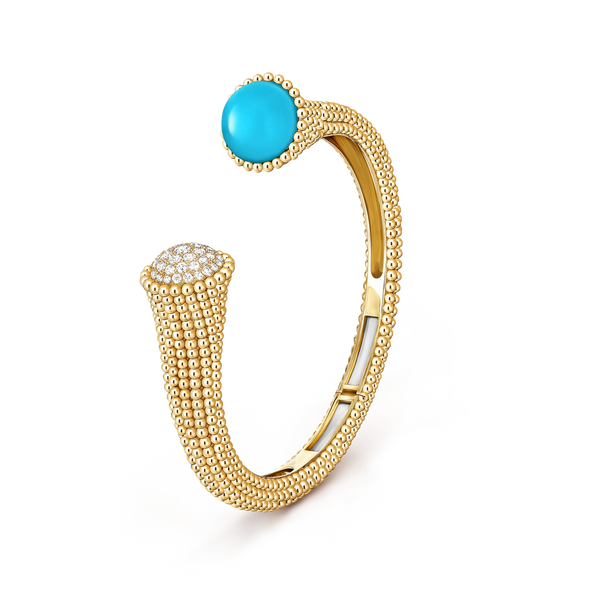 Turquoise Couleurs Bracelet Beaded Cuff