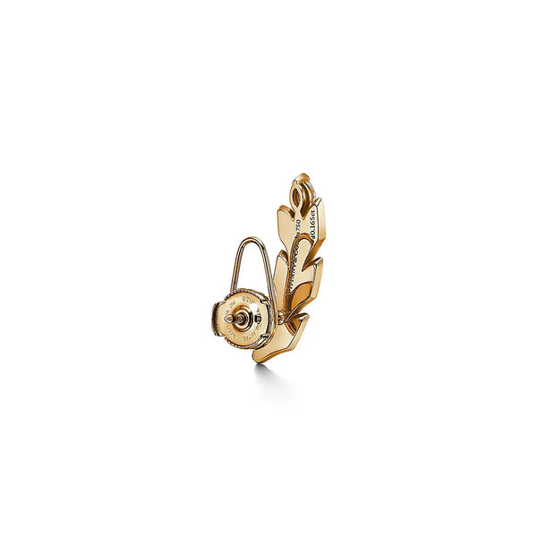 Victoria Vine Climber Yellow Gold With Diamonds Earrings
